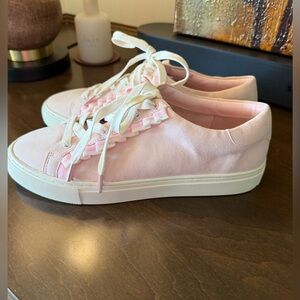 Tory Burch Pink Suede Sneakers NWOT